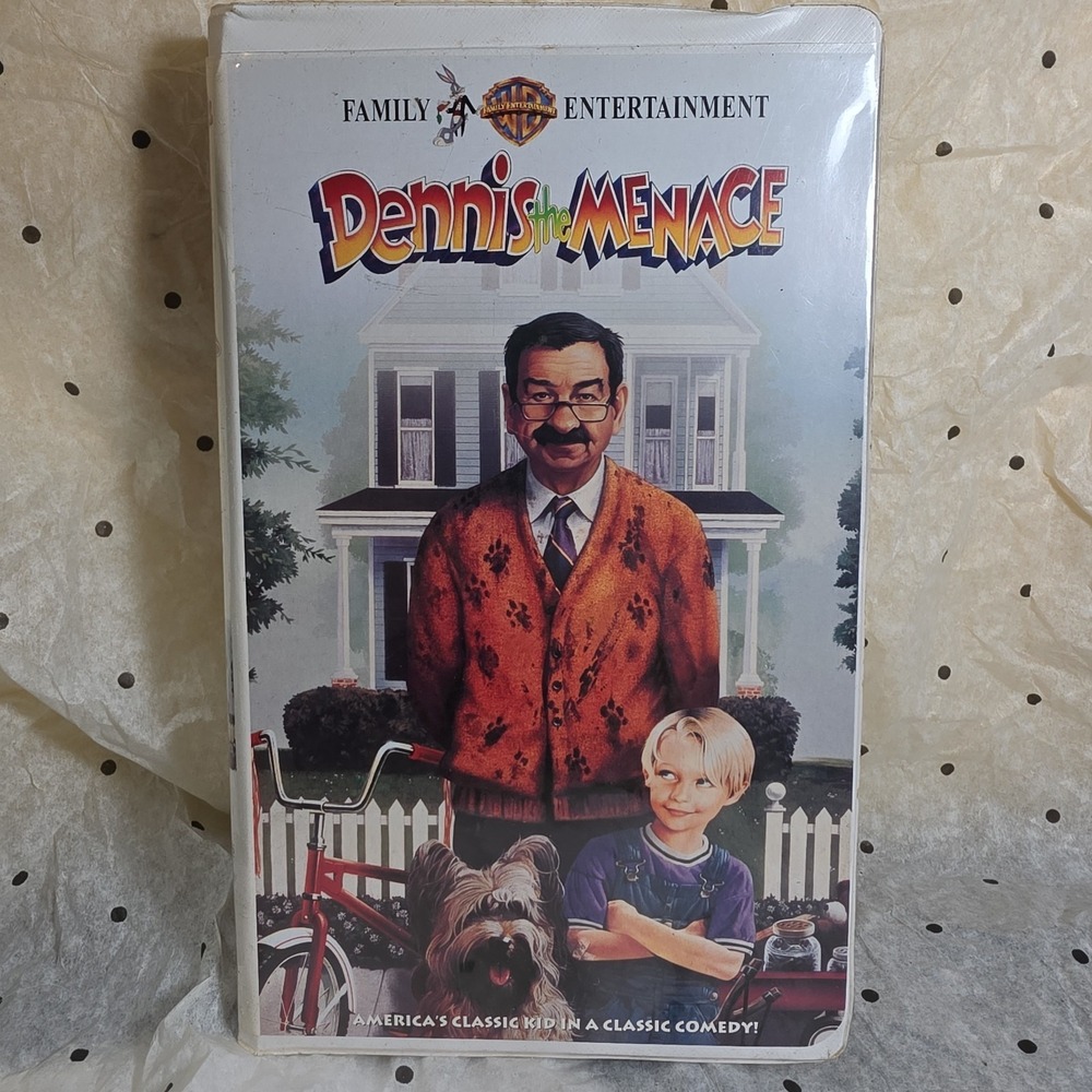 Warner Bros Dennis the Menace VHS Movie Tape 1993 Family Comedy PG